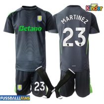 Aston Villa Emiliano Martinez #23 Torwart Heimtrikotsatz Kinder 2025-26 Kurzarm (+ Kurze Hosen)